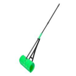Amazing Rake RK-31010 17 in. 3-in-1 Lime Green Ergonomic Pickup Rake with Telescopic Rubber Grip Steel Handle