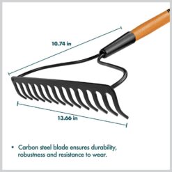 Anvil 78115-941 5-Piece 14-Tines Bow Rake Garden Tool Set
