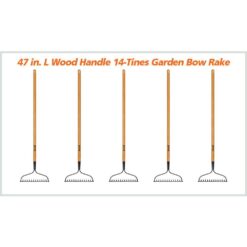 Anvil 78115-941 5-Piece 14-Tines Bow Rake Garden Tool Set