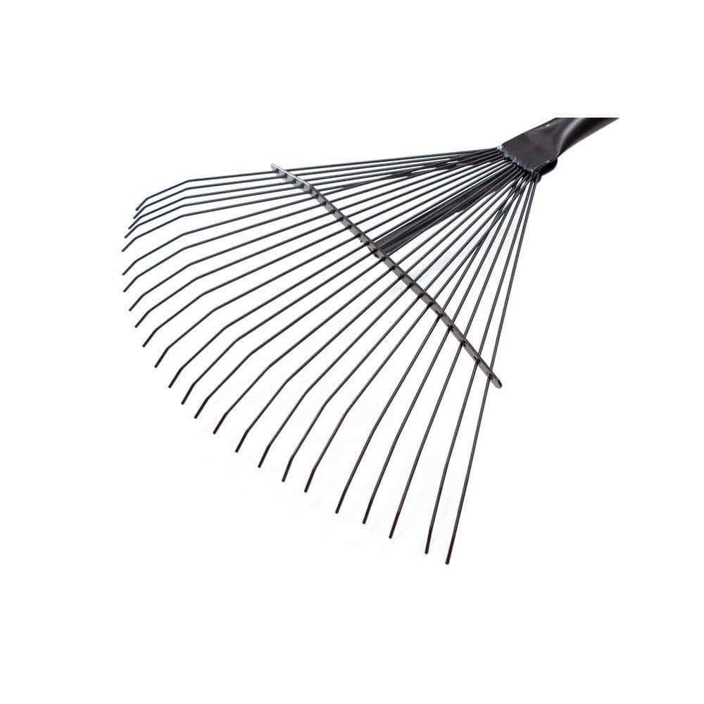 Bully Tools 92312 24-Tine Leaf and Thatching Rake with Fiberglass Handle