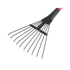 Bully Tools 92317 8 in. Shrub Rake with Fiberglass Handle and 10 Spring Steel Tines