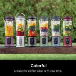 NINJA BC151EM Blast 18 oz. Single Speed Forest Green Portable Blender, Forest Green