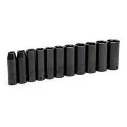 Husky H2DDIMP11PCS 1/2 in. Drive SAE 6-Point Impact Socket Set with Storage Case (11-Piece)