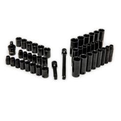 Husky H3D44PCIMPSAS 3/8 in. Drive SAE/Metric 6-Point Impact Socket Set (44-Piece)