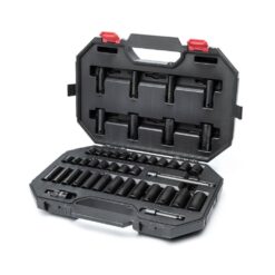 Husky H3D44PCIMPSAS 3/8 in. Drive SAE/Metric 6-Point Impact Socket Set (44-Piece)
