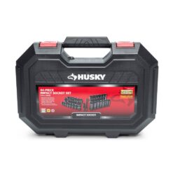 Husky H3D44PCIMPSAS 3/8 in. Drive SAE/Metric 6-Point Impact Socket Set (44-Piece)