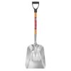 Husky 77531-947 28 in. D-Grip Short Wood Handle Aluminum Scoop Shovel
