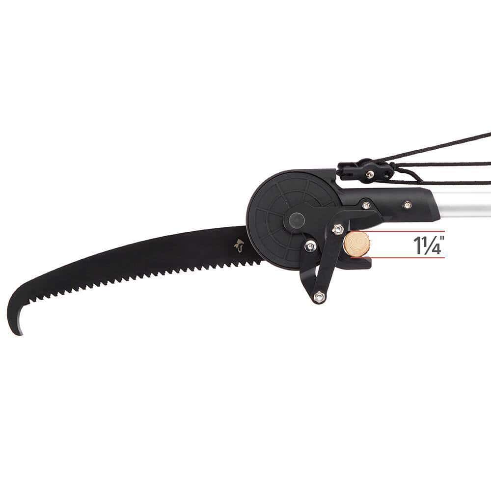 Husky-18 15 in. Steel Blade with 16-ft Telescopic Tree Pruner