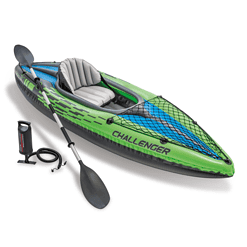 INTEX Challenger Inflatable Kayak Series: Includes Deluxe 86in Kayak Paddles and High-Output Pump