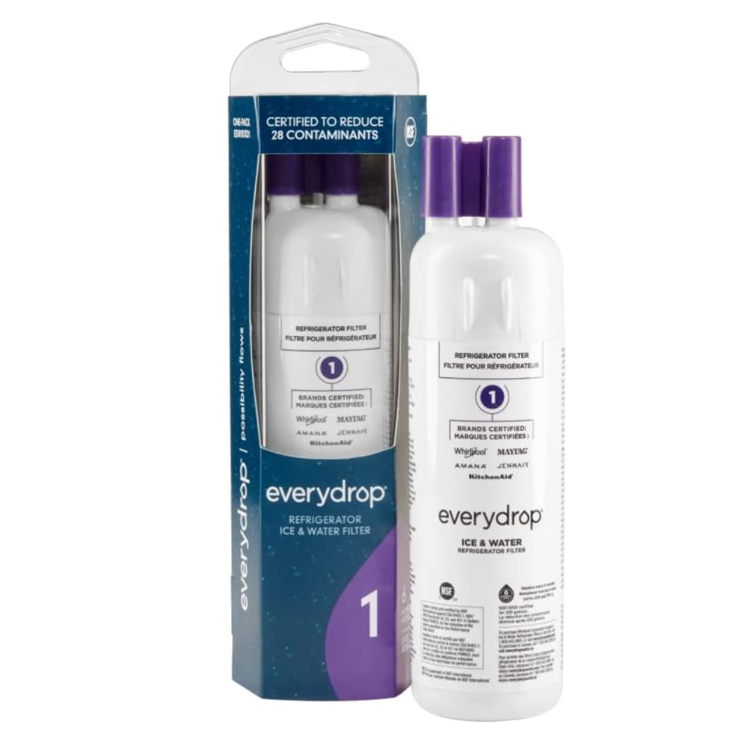 Everydrop by Whirlpool Ice and Water Refrigerator Filter 1, EDR1RXD1, Single-Pack , Purple - Image 3
