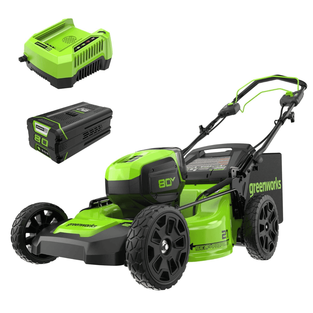 Greenworks 80V 21" Brushless Cordless (Self-Propelled) Lawn Mower (75+ Compatible Tools)