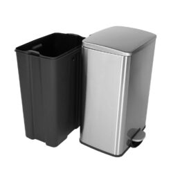 Innovaze MGCS-AS2003 13.2 Gal. /50 l Stainless Steel Rectangular Kitchen Step-on Trash Can