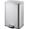 Innovaze MGCS-AS2003 13.2 Gal. /50 l Stainless Steel Rectangular Kitchen Step-on Trash Can