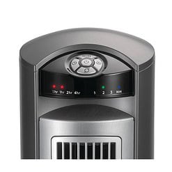 Lasko 2551 Wind Curve 42 in. 3-Speed Oscillating Platinum Tower Fan with Fresh Air Ionizer and Remote Control