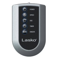Lasko 2551 Wind Curve 42 in. 3-Speed Oscillating Platinum Tower Fan with Fresh Air Ionizer and Remote Control