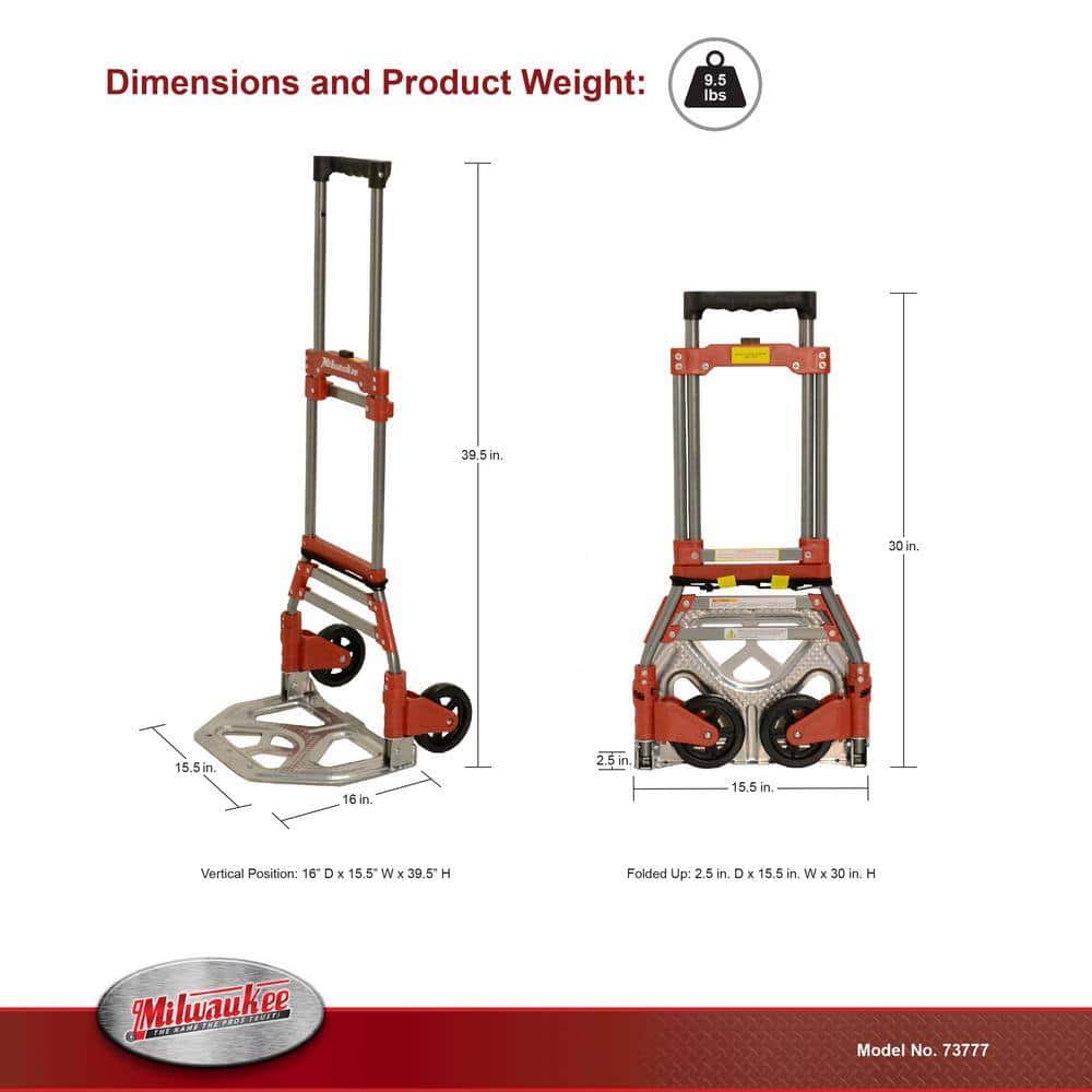 Milwaukee 73777 150 lbs. Fold-Up Truck