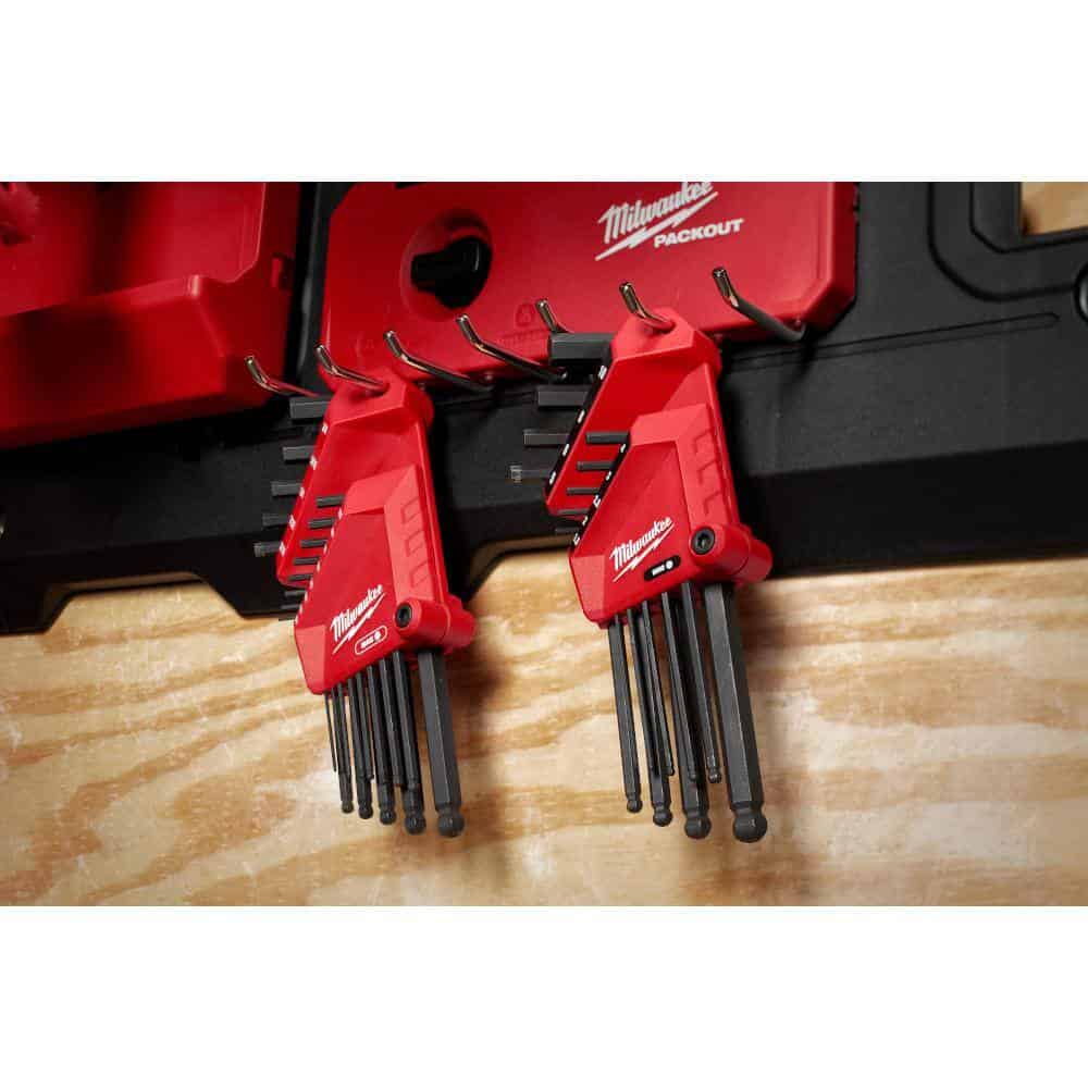 Milwaukee 48-22-2187 Ball End SAE/Metric L- Key Set (22-Piece)