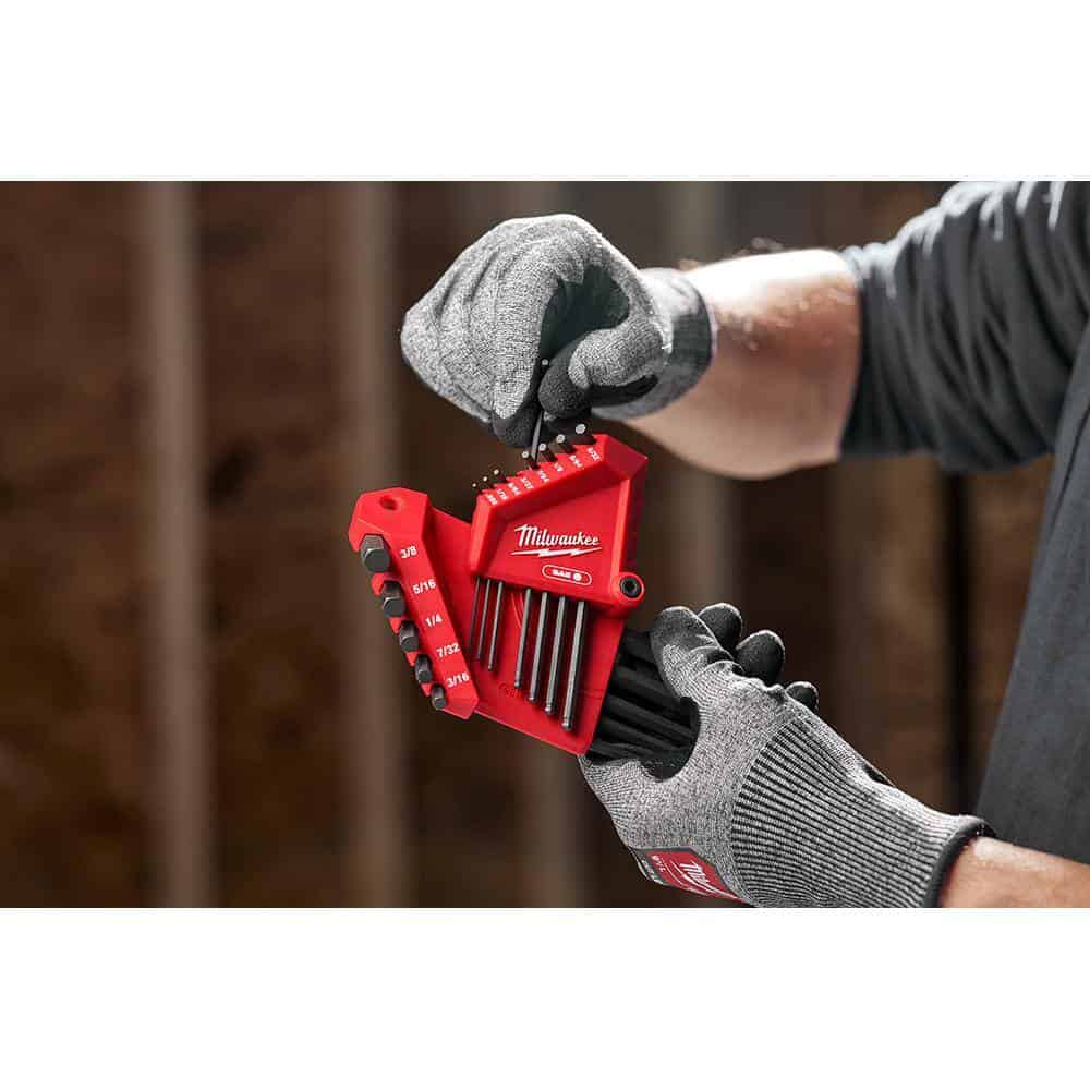 Milwaukee 48-22-2187 Ball End SAE/Metric L- Key Set (22-Piece)