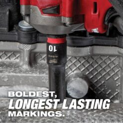 Milwaukee 49-66-7003 SHOCKWAVE 1/4 in. Drive Metric Deep Well 6 Point Impact Socket Set (14-Piece)
