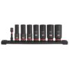 Milwaukee 49-66-7021 SHOCKWAVE Impact Duty 3/8 in. Metric Deep Impact Rated Socket Set (8-Piece)