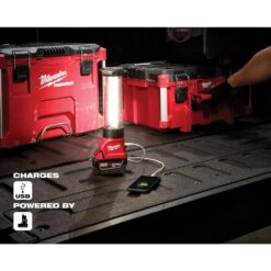 Milwaukee 2363-20 M18 18-Volt Lithium-Ion Cordless 700-Lumen LED Lantern/Trouble Light w/ USB Charging (Tool-Only)