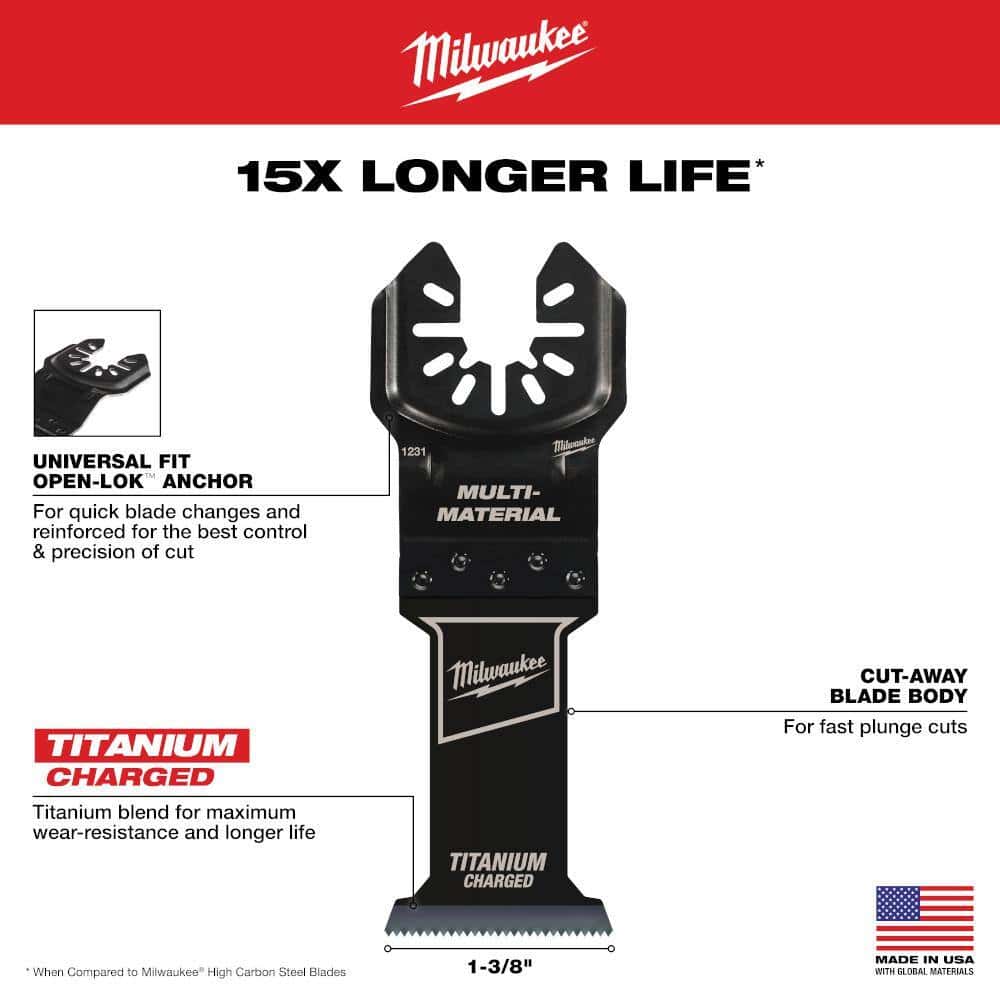 Milwaukee 49-10-9212 Oscillating Multi-Tool Blade Kit (8-Piece)