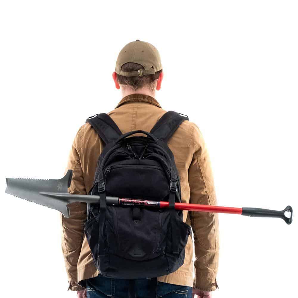 Radius Garden 22311-21 31 in. Fiberglass Handle 40 in. Root Slayer Carbon Steel Nomad Shovel