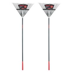 Razor-Back 10000-03684 51 in. Fiberglass Handle 24-Tine Steel Rake (Pack of 2)