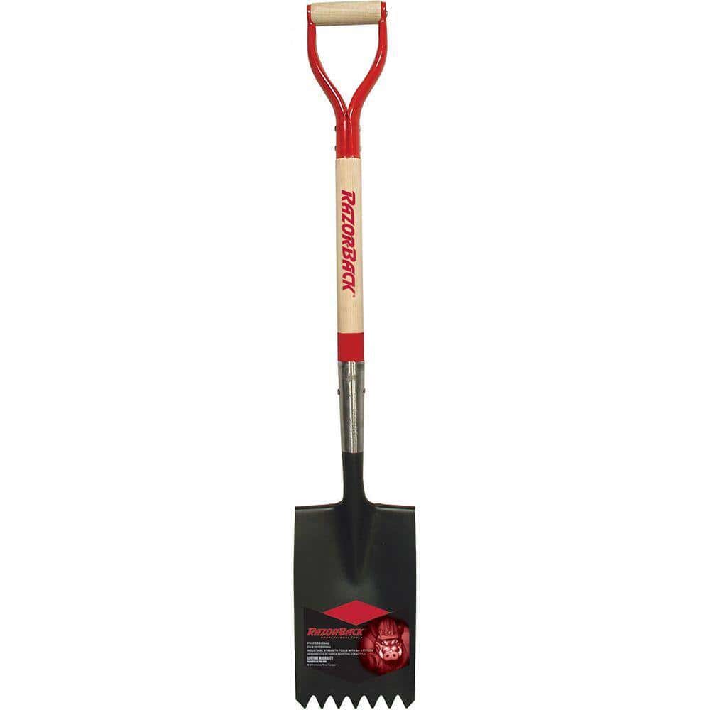 Razor-Back 46142 30 in. Wood D-Handle Roof Shovel