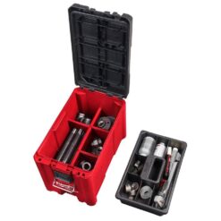 Milwaukee 48-22-8422 PACKOUT 10 in. Compact Portable Tool Box with Adjustable Dividers and Interior Storage Tray