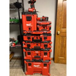 Milwaukee 48-22-8422 PACKOUT 10 in. Compact Portable Tool Box with Adjustable Dividers and Interior Storage Tray