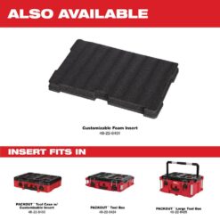 Milwaukee 48-22-8424 PACKOUT 22 in. Medium Red Tool Box with 75 lbs. Weight Capacity