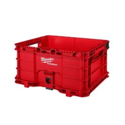 Milwaukee 48-22-8440 PACKOUT 18.6 in. Tool Storage Crate Bin with Carrying Handles and 50 lbs. Weight Capacity