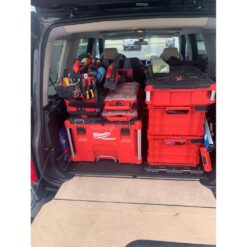 Milwaukee 48-22-8440 PACKOUT 18.6 in. Tool Storage Crate Bin with Carrying Handles and 50 lbs. Weight Capacity