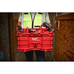 Milwaukee 48-22-8440 PACKOUT 18.6 in. Tool Storage Crate Bin with Carrying Handles and 50 lbs. Weight Capacity