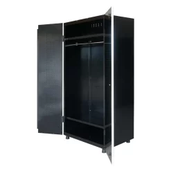 Husky 2-Pack Steel Shelf Set in Black (36 in. W x 21 in. D) for Ready-to-Assemble 36 in. Garage Gear Cabinet