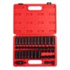 SUNEX TOOLS 3342 3/8 in. Drive SAE and Metric Master Impact Socket Set (42-Piece)
