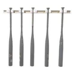 TOOLFLEX 9-5-3 37 in. Universal Garage Storage Rail System with 5 White One-Size-Fits-All Holders