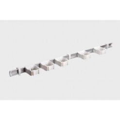 TOOLFLEX 9-5-3 37 in. Universal Garage Storage Rail System with 5 White One-Size-Fits-All Holders