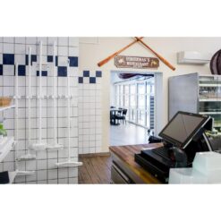 TOOLFLEX 9-5-3 37 in. Universal Garage Storage Rail System with 5 White One-Size-Fits-All Holders