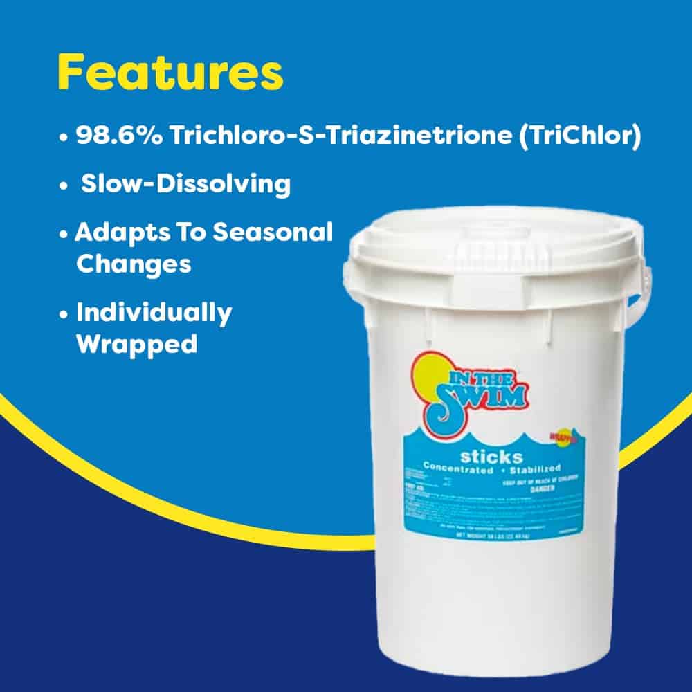 In The Swim - Chlorine Sticks 25 Lbs.