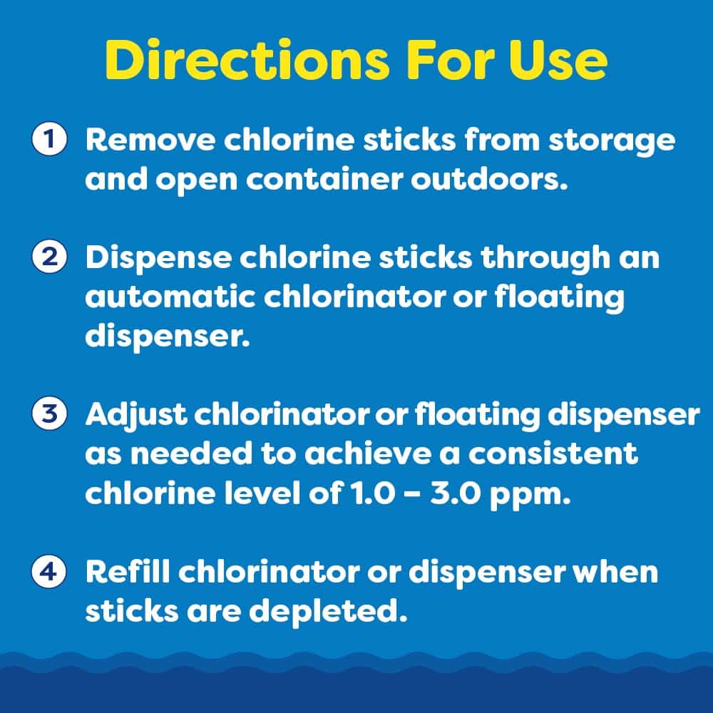 In The Swim - Chlorine Sticks 25 Lbs.