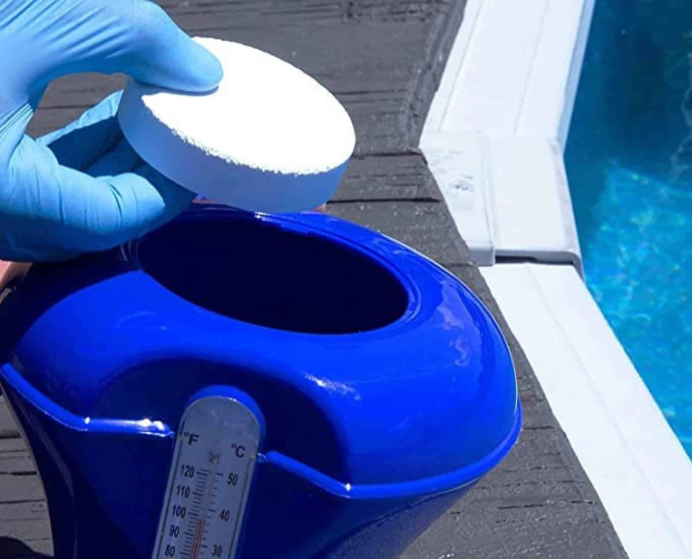 C3 1" Stabilized Trichloro Chlorine Tablets for Swimming Pools - 50lbs