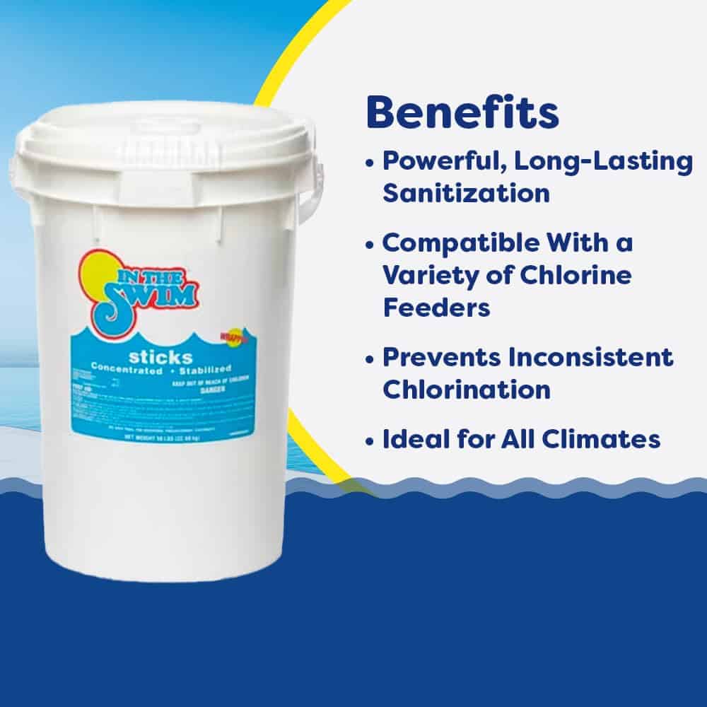In The Swim - Chlorine Sticks 10 Lbs.