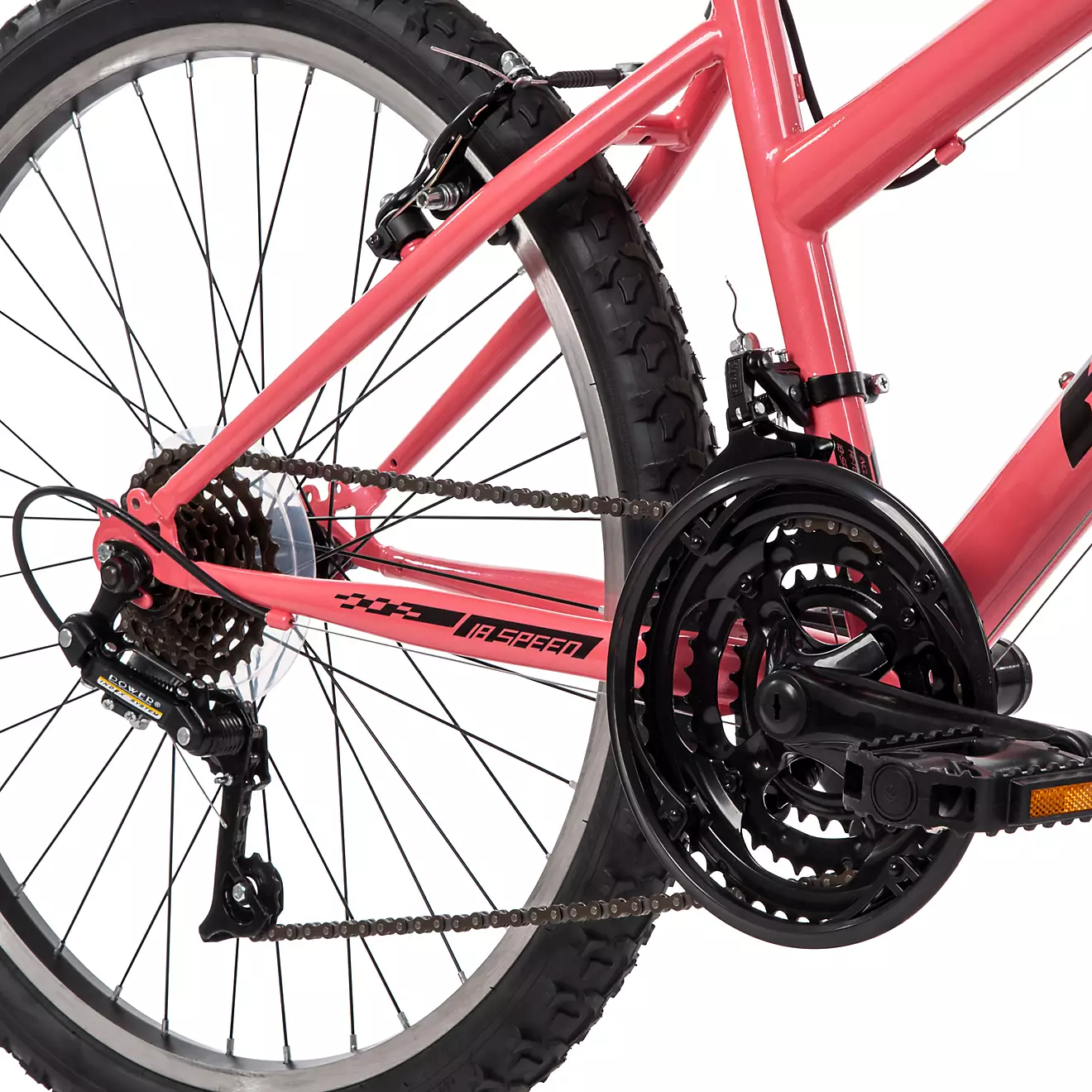 Huffy Girls' 24 in Incline Mountain Bike, Gloss Coral