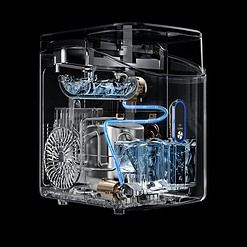 Silonn Nugget Ice Maker Countertop, Pebble Ice Maker with Soft Chewable Ice, Black