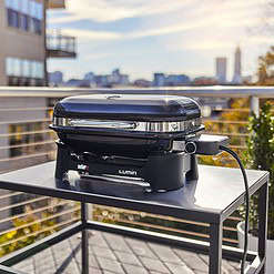 Weber Lumin Compact Outdoor Electric Barbecue Grill, Black