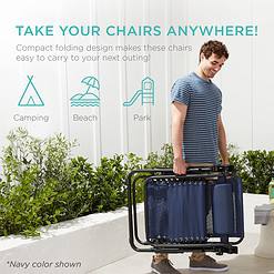 Best Choice Products Set of 2 Adjustable Steel Mesh Zero Gravity Lounge Chair Recliners w/Pillows and Cup Holder Trays - Burgundy