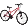 Huffy Girls' 24 in Incline Mountain Bike, Gloss Coral
