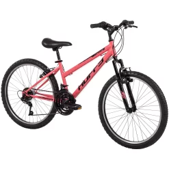 Huffy Girls' 24 in Incline Mountain Bike, Gloss Coral